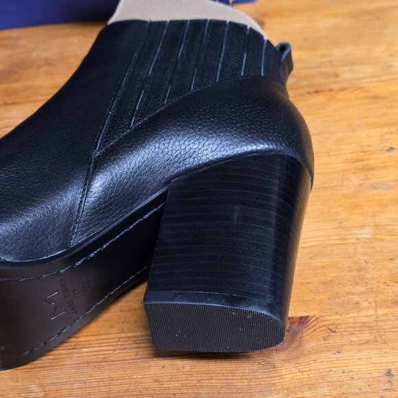 Marc Fisher LTD "Alva" Black Leather Boots--Classic Pointed Toe - Picture 9 of 11